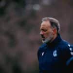 Pellegrino Matarazzo, entrenador de la Real Sociedad, durante la rueda de prensa previa al partido contra el FC Barcelona.