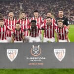 Jugadores del Athletic Club en el estadio King Abdullah de Jeddah; ingresos por la Supercopa de España 2026.
