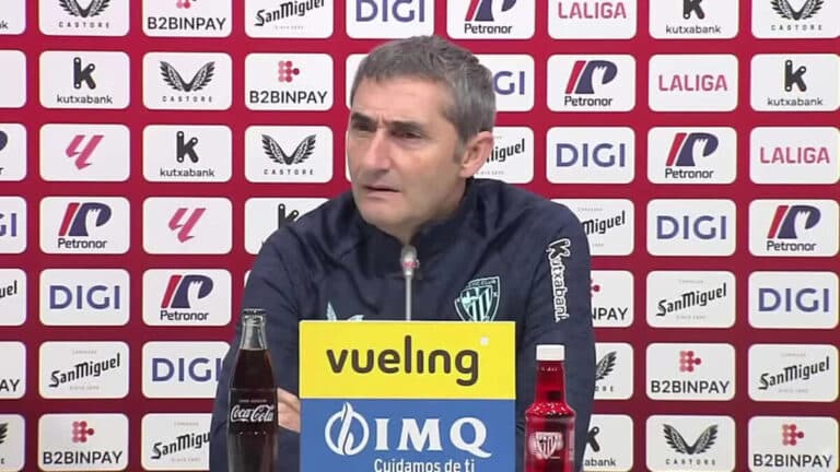 Ernesto Valverde en rueda de prensa analizando las palabras de Iñaki Williams sobre la Supercopa y el derbi ante Osasuna
