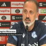 Pellegrino Matarazzo, entrenador de la Real Sociedad, en rueda de prensa previa al derbi de Copa del Rey contra el Athletic Club.