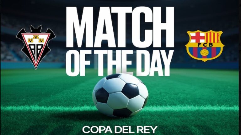 Cartel promocional del partido Albacete Balompié vs FC Barcelona de cuartos de final de la Copa del Rey.