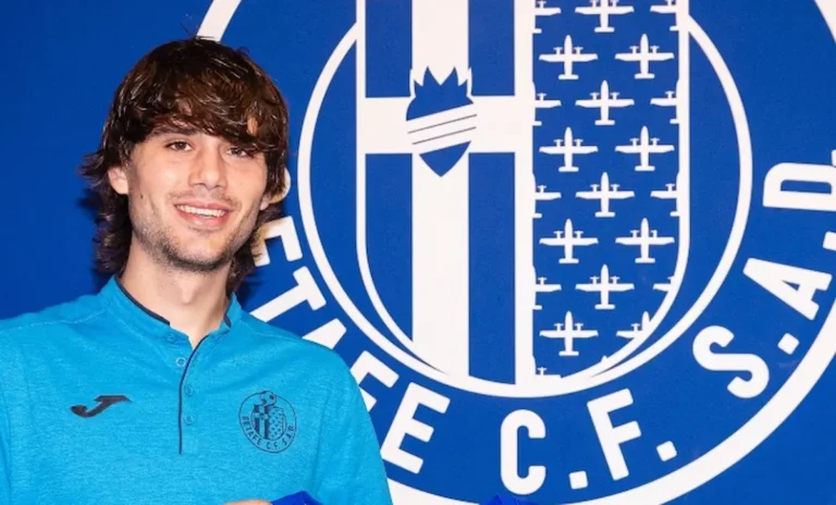 Julen Jon Guerrero durante un partido oficial antes de su fichaje por el Getafe CF
