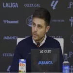 Alessio Lisci en rueda de prensa tras el partido entre Osasuna y Celta