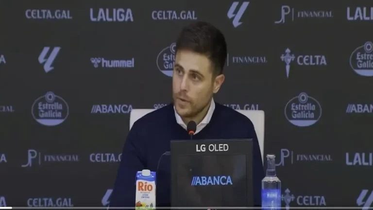 Alessio Lisci en rueda de prensa tras el partido entre Osasuna y Celta