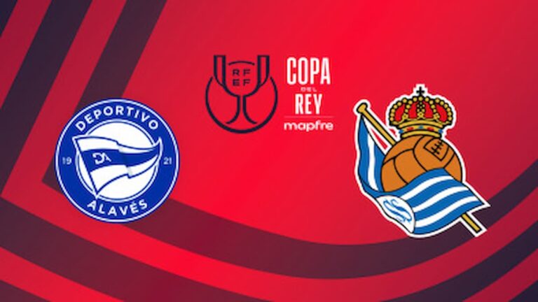 Cartel oficial del partido de Copa del Rey entre el Deportivo Alavés y la Real Sociedad en Mendizorroza.