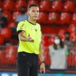 Francisco José Hernández Maeso durante un partido de LaLiga como árbitro principal