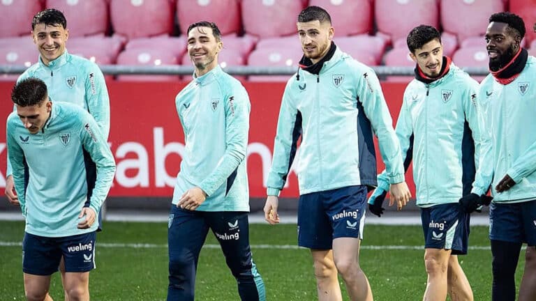 Entrenamiento del Athletic en Lezama, con noticias urgente en la enfermería