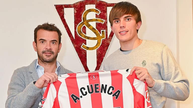 Andrés Cuenca es presentado oficialmente como jugador del Real Sporting.