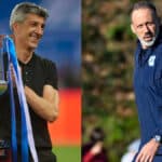 Collage de Imanol Alguacil y Pellegrino Matarazzo. Ambos toman a la Copa como sagrada