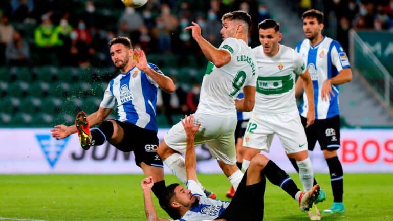 Estadio Martínez Valero de Elche antes de un partido de LaLiga entre el Elche CF y el Espanyol