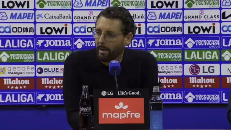 Pepe Bordalás en rueda de prensa previa al partido entre Getafe y Deportivo Alavés