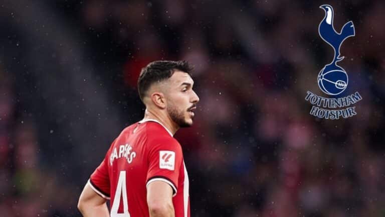 Aitor Paredes, defensa central del Athletic Club, en el radar del Tottenham para la temporada 2026.