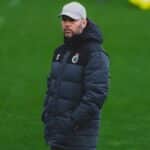 José Alberto López, entrenador del Racing de Santander, durante un entrenamiento.