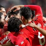 Jugadores de Osasuna celebrando un gol en El Sadar durante su racha sin derrotas en LaLiga