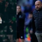 Manolo González y Eder Sarabia, entrenadores del Espanyol y el Elche respectivamente, en sus respectivos banquillos durante partidos de LaLiga Hypermotion