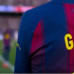 Gavi con la camiseta del FC Barcelona en el Camp Nou durante su regreso tras seis meses de ausencia en el partido ante el Sevilla con el marcador 5-1 en el minuto 81