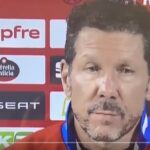 Diego Simeone durante la rueda de prensa previa a la vuelta de las semifinales de Copa del Rey contra el Barcelona
