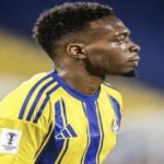 Álvaro Djaló con la camiseta del Al-Gharafa en la liga catarí