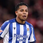 Wesley Gassova con la camiseta de la Real Sociedad durante uno de sus escasos minutos en LaLiga