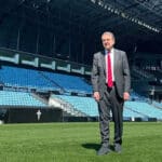 Abel Caballero en el Estadio Balaídos, mientras reclama ser la sede 11 para el Mundial 2030
