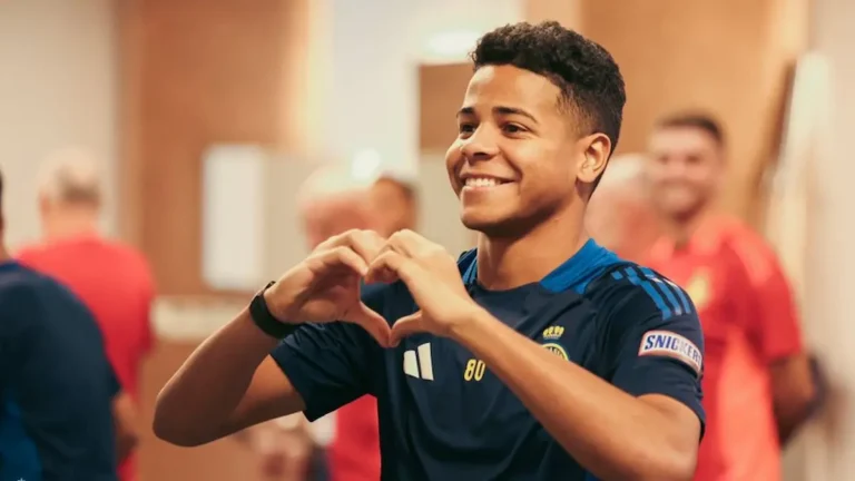 Wesley Gassova extremo brasileño cedido por el Al-Nassr a la Real Sociedad que lleva un mes sin jugar y apenas acumula 60 minutos en nueve partidos desde su llegada en el mercado de invierno