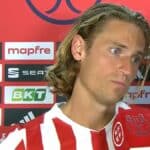Marcos Llorente, centrocampista del Atlético de Madrid, en declaraciones tras la semifinal de Copa del Rey ante el FC Barcelona