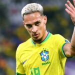 Antony en un partido con la selección de Brasil. Ancelotti lo dejaría fuera en la próxima convocatoria