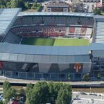 Vista del Estadio Municipal El Molinón del Sporting de Gijón, el más antiguo del fútbol español