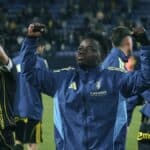 Jugadores del Real Zaragoza celebrando la victoria en Cádiz que recortó la distancia con la permanencia a seis puntos en LaLiga Hypermotion