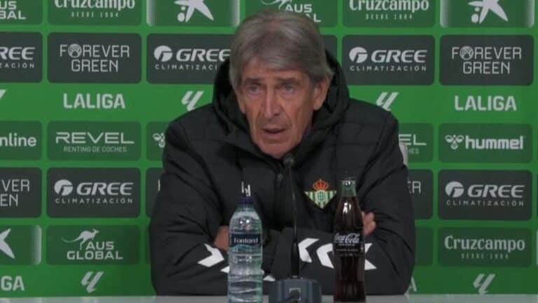 Manuel Pellegrini, entrenador del Real Betis, en rueda de prensa previa al partido ante el Getafe CF