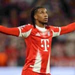 Michael Olise, extremo francés del Bayern de Múnich, señalado como objetivo del Real Madrid para el mercado de verano con una posible oferta de 160 millones de euros