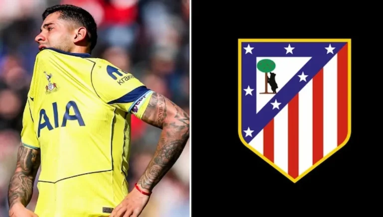 Cristian Romero en acción defensiva con el Tottenham Hotspur bajo la nueva gestión de Peter Charrington.
