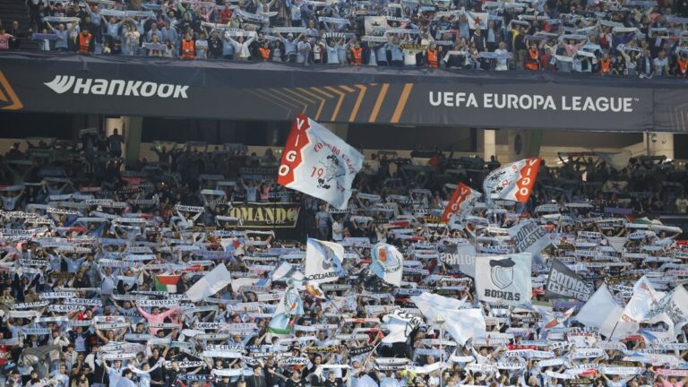El estadio Abanca Balaídos del RC Celta de Vigo, que acogerá los partidos decisivos ante Elche, Levante y Sevilla en las últimas jornadas de LaLiga, siendo el Celta juez tanto de la pelea por Europa como del descenso