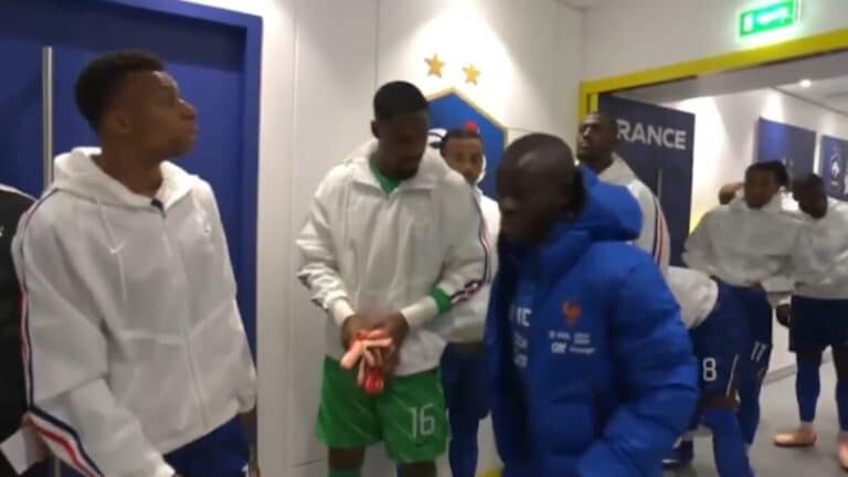 Mbappé y Kante evitan saludarse en la previa del amistoso pre Mundial ante Costa de Marfil