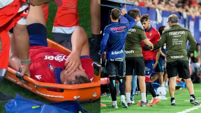 Jorge Herrando y Aimar Oroz, dos titulares del Osasuna, se lesionaron durante la victoria ante el Getafe y estarán de baja durante semanas o meses, según confirmó el director deportivo Braulio Vázquez