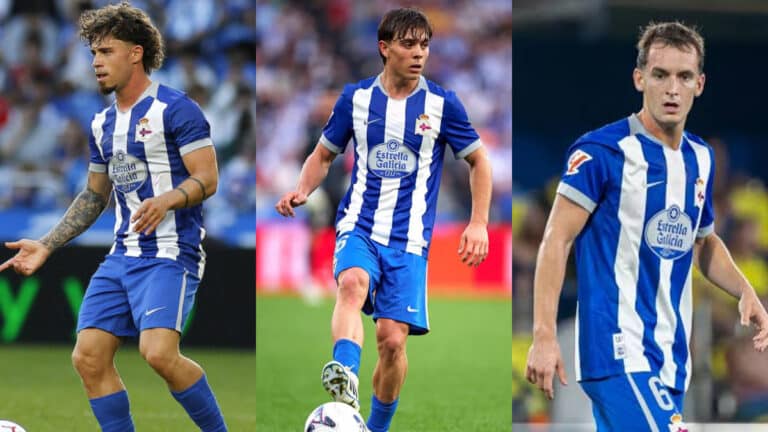 Mario Soriano, Lorenzo Amatucci y Marc Casadó, centrocampistas del Deportivo de A Coruña, forman uno de los mediocampos con mayor calidad técnica de LaLiga en el regreso del club gallego a Primera División