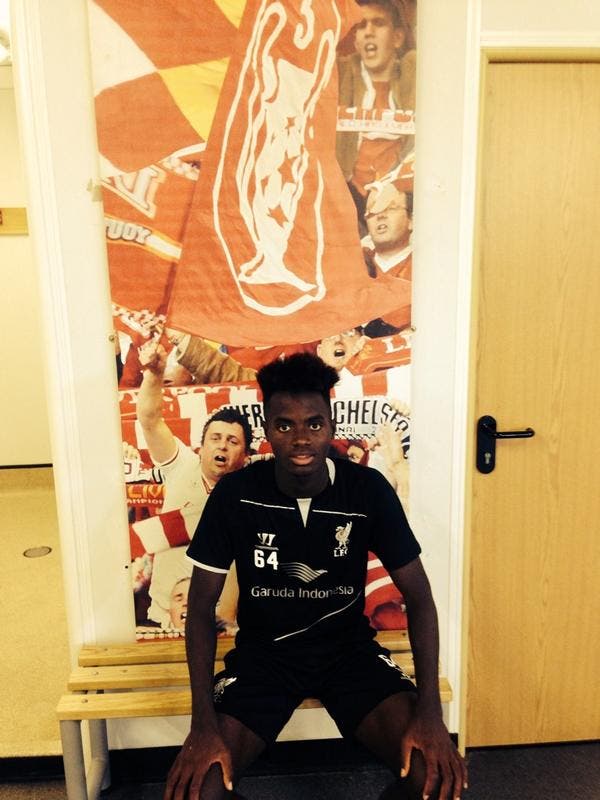 Madger a su llegada a Anfield