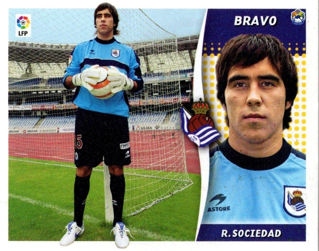 Claudio Bravo hace 8 años en su primera temporada con la Real Sociedad.