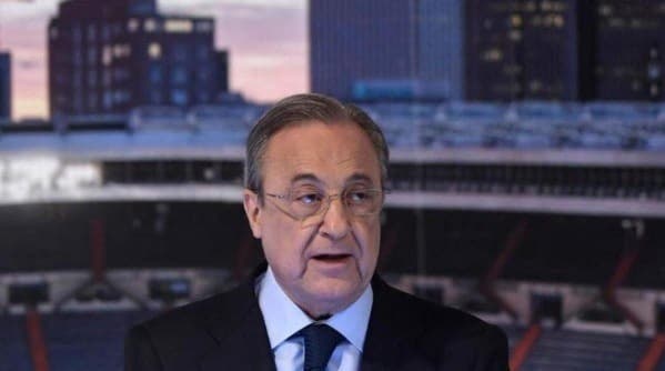 Florentino Pérez en conferencia de prensa