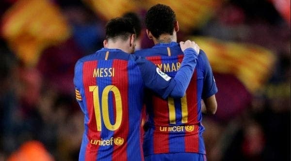 Messi y Neymar en el Barca