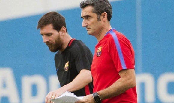 Messi y Valverde