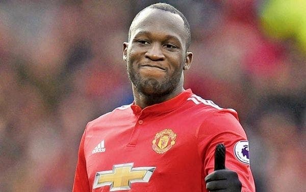 Romelu Lukaku con el United