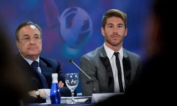 Sergio Ramos y Florentino Pérez