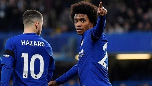 Willian con el Chelsea FC