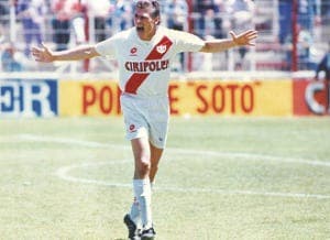 Anton Polster en su única temporada en el rayo 1992-93